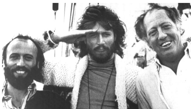 (左至右)1978年，莫里斯·吉布、巴里·吉布和罗伯特·斯蒂伍德